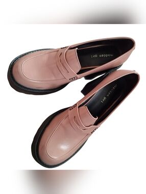 Madden Girl Pink Leather Penny Loafers